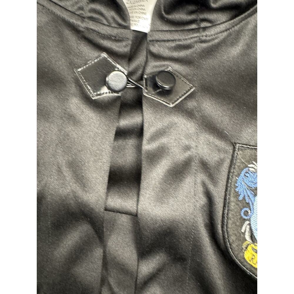 Harry Potter Ravenclaw Robe Adult Unisex 2X Black Blue Hooded Hogwarts Costume - Picture 10 of 14